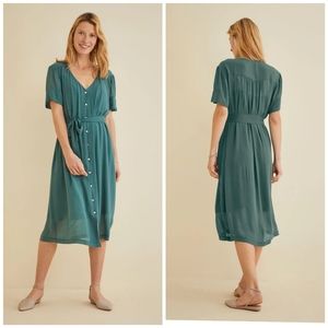 Amour Vert | Dresses | Nwt Amour Vert Jasper Green Odessa Cupro Midi |  Poshmark